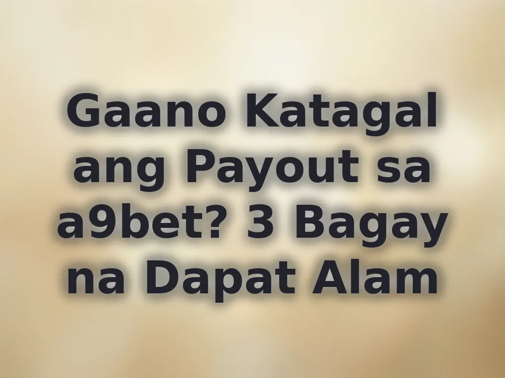 Transaction time sa a9bet