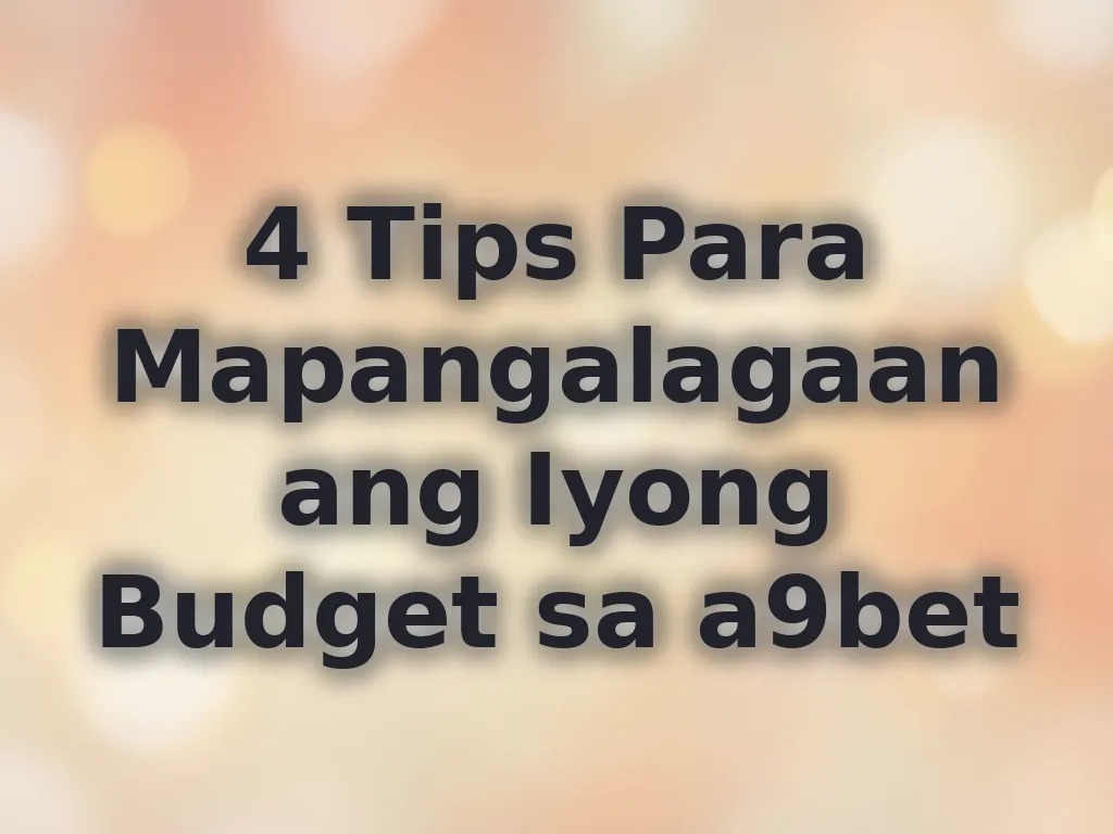 Budget management