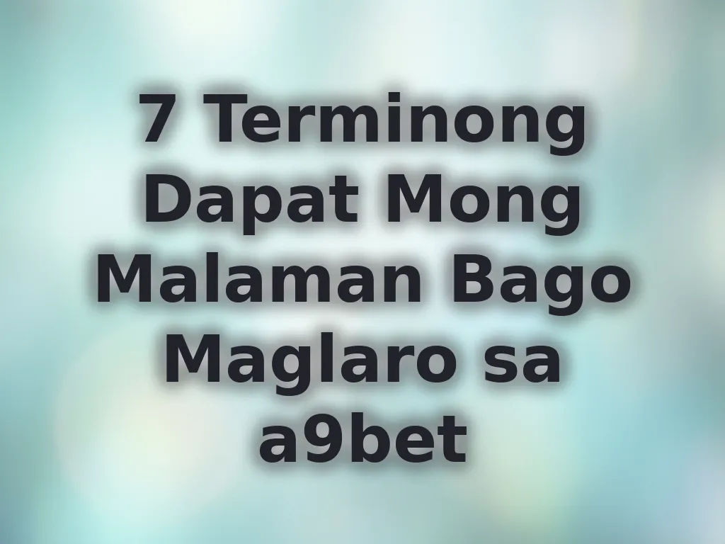 Betting terms guide